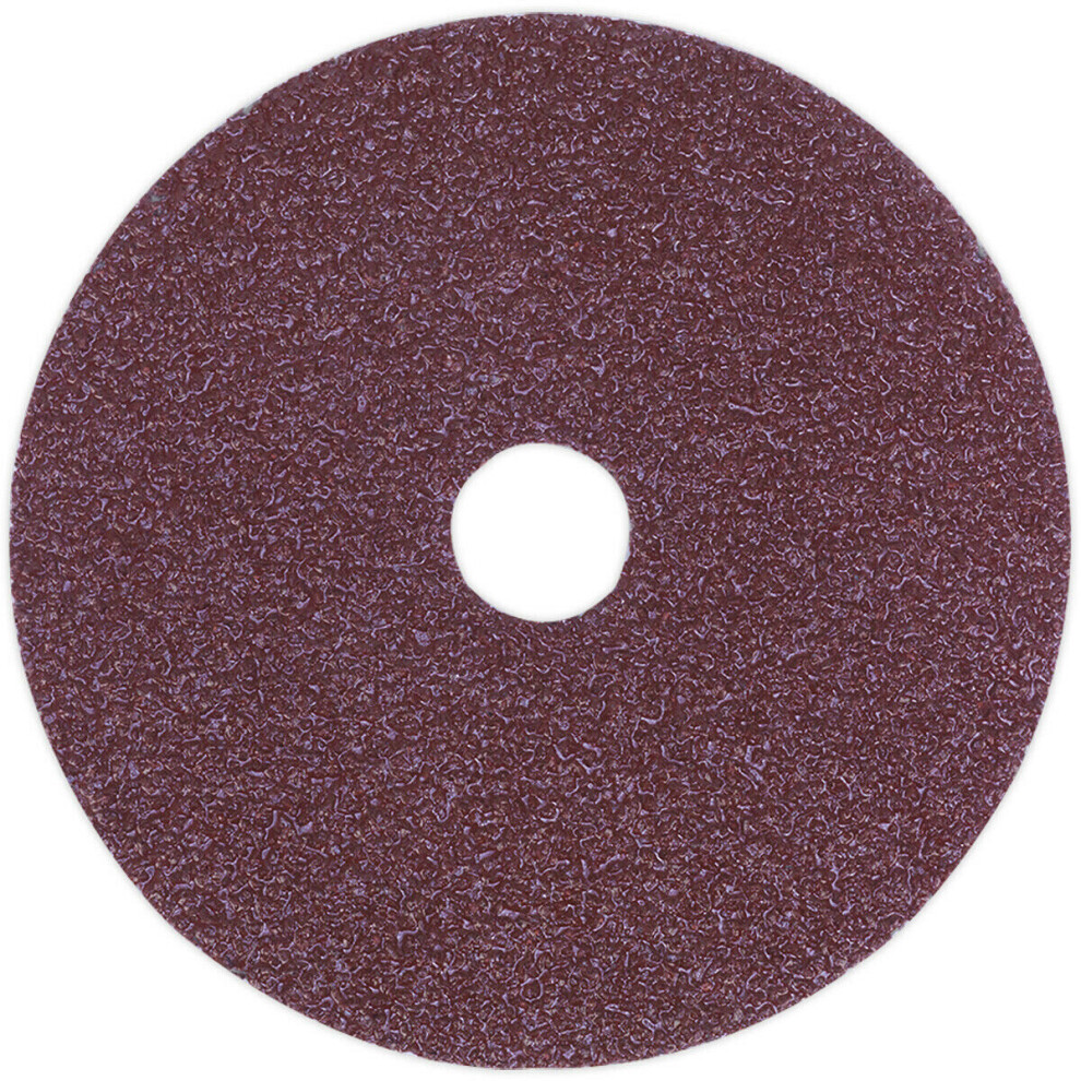 25 Pack - 100Mm Fibre Backed Sanding Discs - 50 Grit Aluminium Oxide Round Sheet 5056524275764