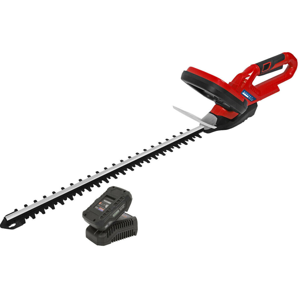 20V Lightweight Cordless Hedge Trimmer - 2Ah Lithium-ion Battery & Charger