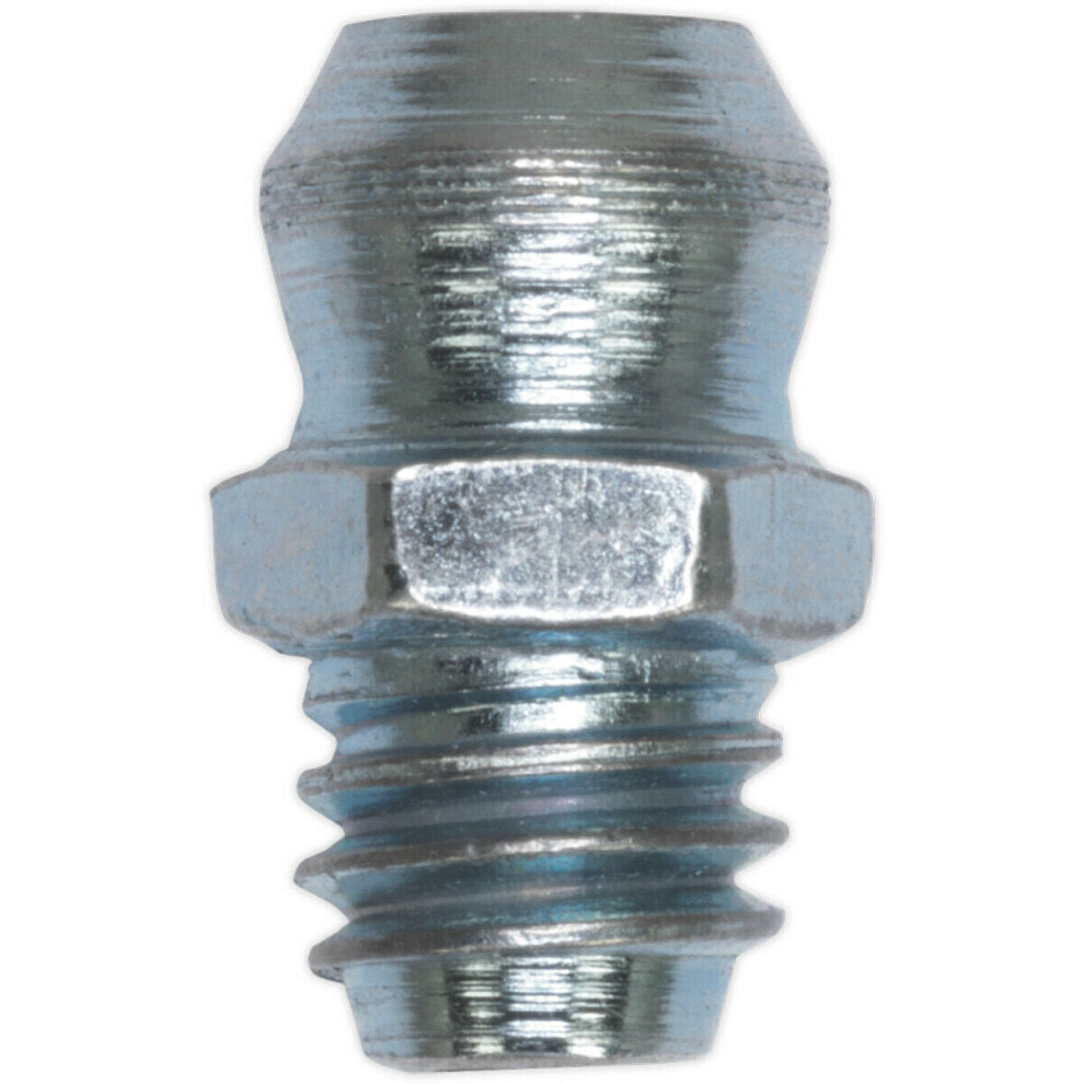 25 PACK Straight Grease Nipple Fitting - 1/8 Inch BSP Gas Imperial Thread