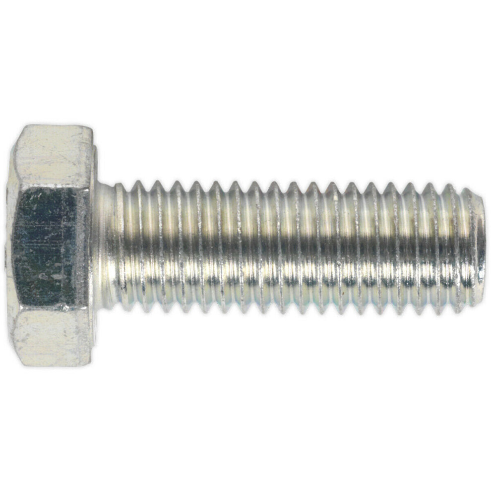 10 PACK HT Setscrew - M14 x 40mm - Grade 8.8 Zinc - Fully Threaded - DIN 933