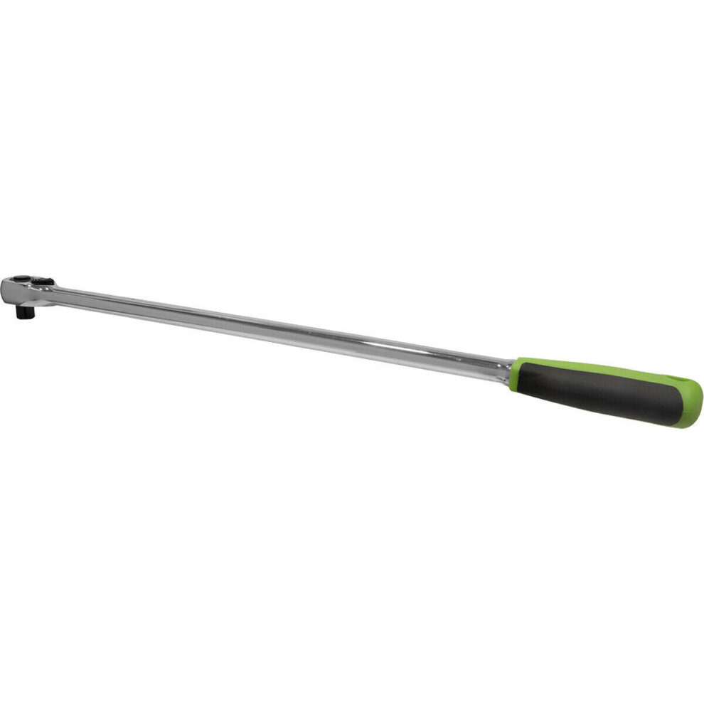Extra Long 72-Tooth Flip Reverse Ratchet Wrench - 1/2 Inch Sq Drive - Pear Head 5056581902498