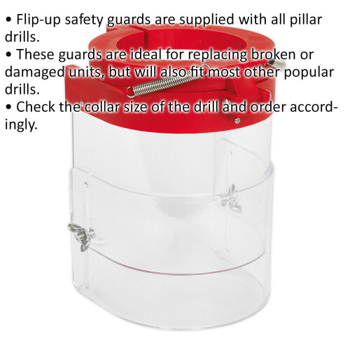 Loops Drill Press Safety Guard - 85mm Collar - Pillar Drill Protective Guard 1