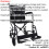 Loops Compact Attendant Propelled Lightweight Aluminium Transit Wheelchair - Hammered 2