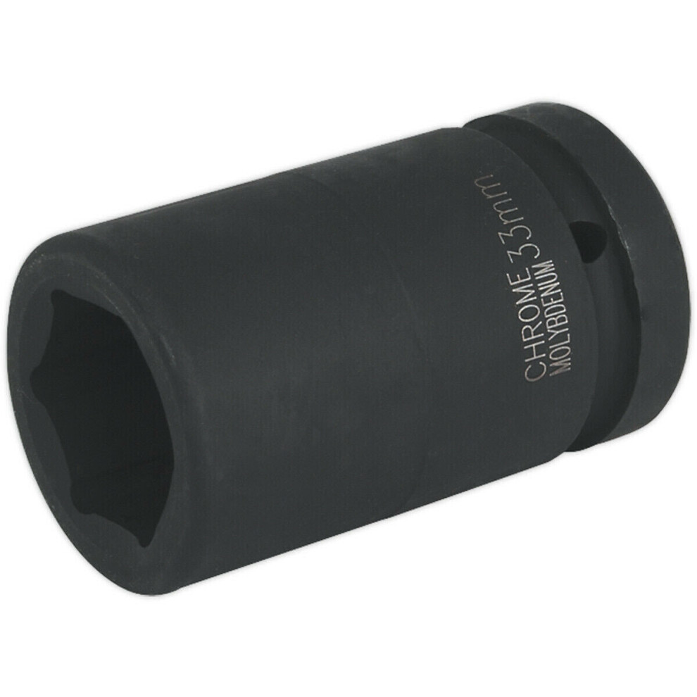 Loops 33Mm Forged Deep Impact Socket - 1 Inch Sq Drive - Chromoly Wrench Socket