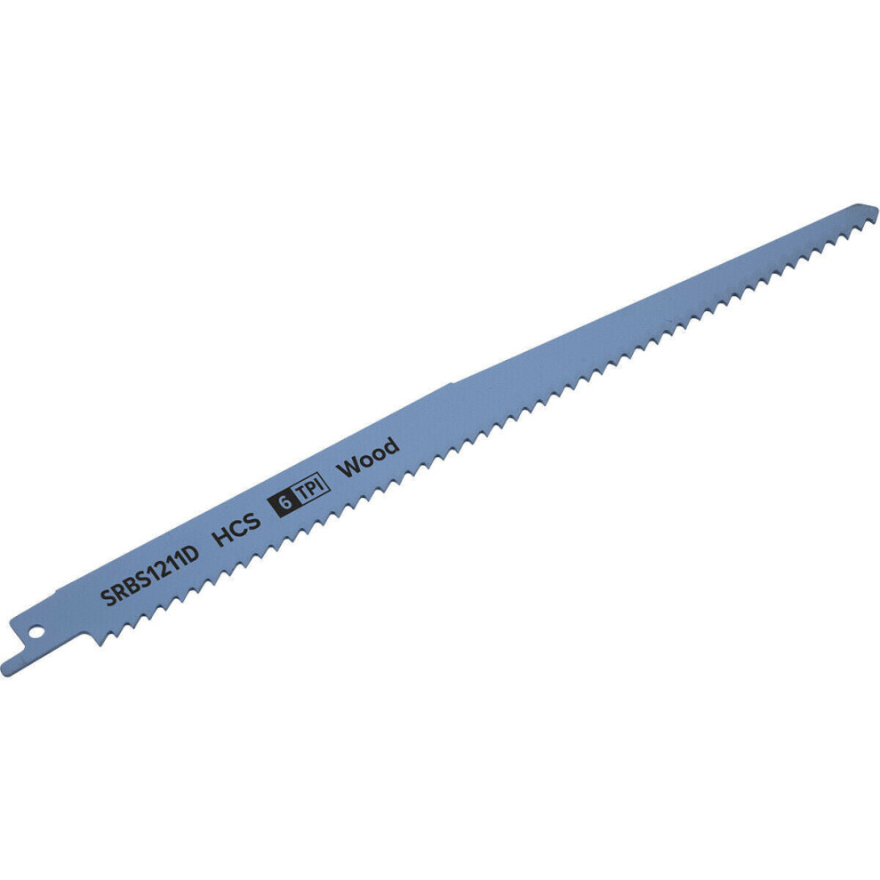 5 PACK 250mm HCS Reciprocating Saw Blade - 6 TPI - Milled Side Set Teeth