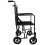 Loops Compact Attendant Propelled Lightweight Aluminium Transit Wheelchair - Hammered 3