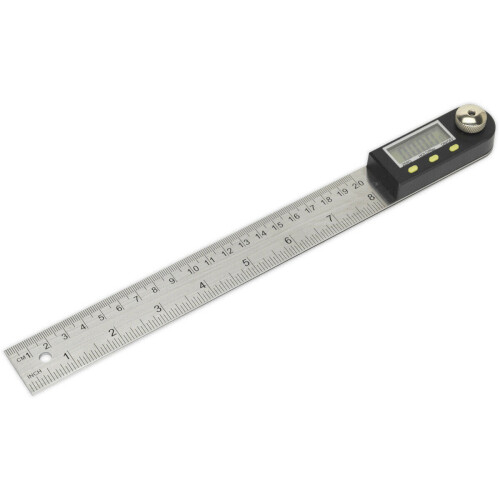 Loops 200mm Digital Angle Rule - Digital Display - Metric & Imperial - Angle Finder 2