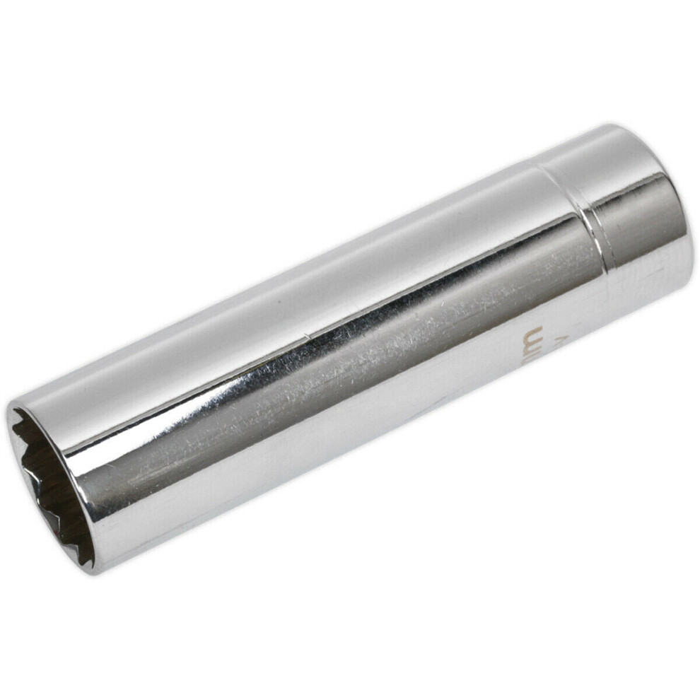 14mm Thin Walled 12-Point Spark Plug Socket - 3/8" Sq Drive - Magnetic Retainer