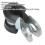 Loops 25 PACK Rubber Lined P-Clip - Zinc Plated - 5mm Diameter - Pipe Hose Cable Clip 2