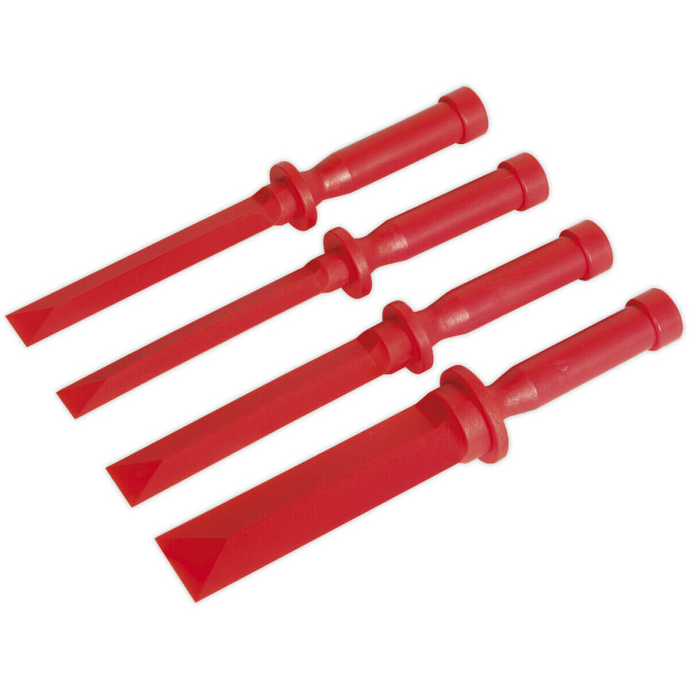 4 Piece Composite Scraper Tool Set - Trim & Badge Removal Tool - Anti-Scratch PP