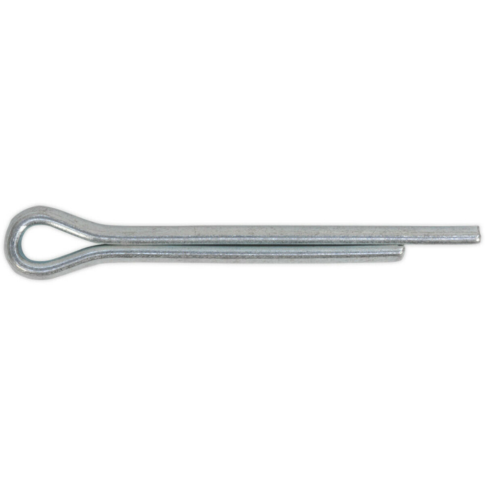 100x Split-Pins Pack - 3.6mm x 38mm Metric - Split Cotter Pin Zinc Plated Steel