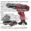 Loops 20V Hammer Drill Driver Kit - Includes 2 x Batteries & Charger - Storage Bag 2
