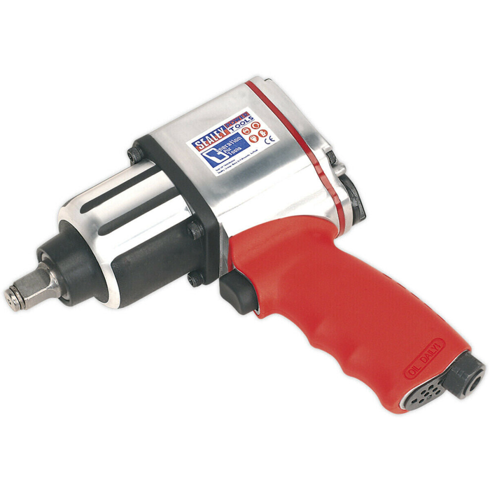Twin Hammer Air Impact Wrench - 1/2" Sq Drive - 1/4" Bsp Inlet - Reverse Action 5056524278611