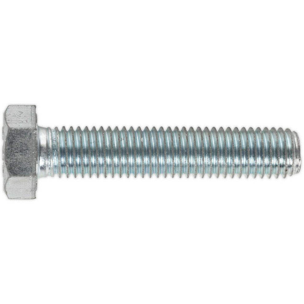 10 PACK HT Setscrew - M14 x 70mm - Grade 8.8 Zinc - Fully Threaded - DIN 933