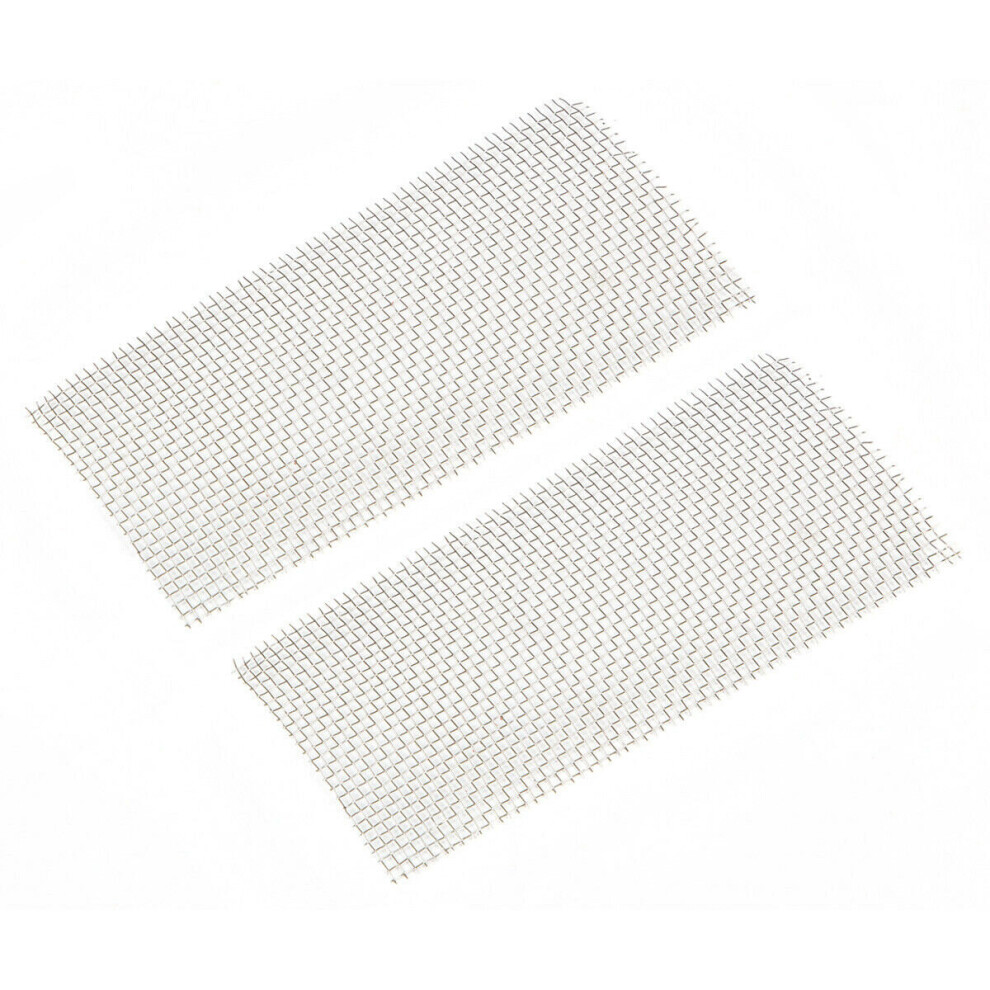 2 PACK Stainless Steel Wire Mesh - 100mm x 50mm - Plastic Bodywork Repair Mesh