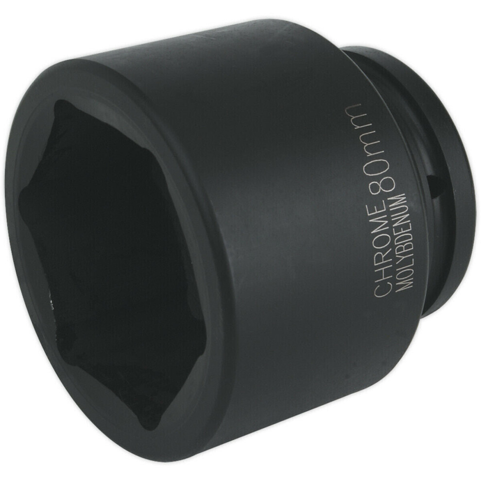 80mm Forged Impact Socket - 1 Inch Sq Drive - Chromoly Impact Wrench Socket-image-OPC-P8WKGDX-NEW
