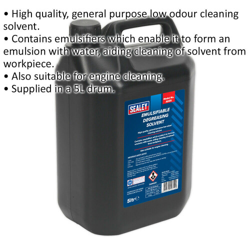 Loops 5L Emulsifiable Degreasing Solvent - Suitable for Engine Cleaning - Low Odour 1