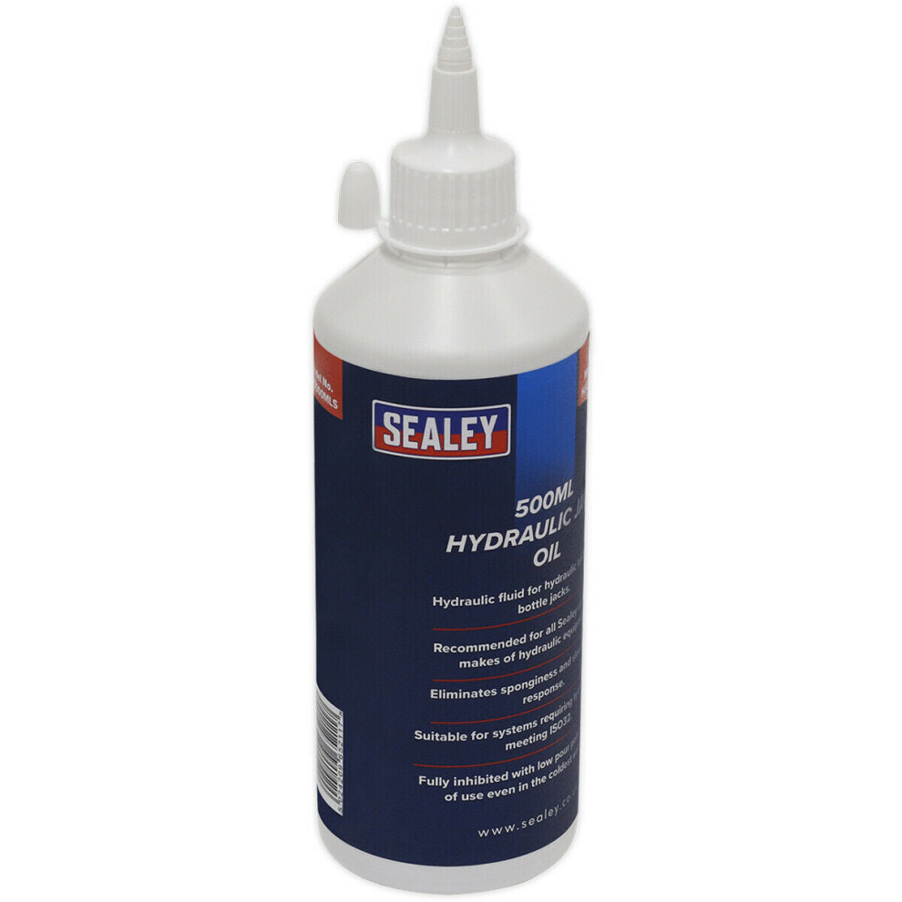 500ml Hydraulic Jack Oil - Ideal for Trolley & Bottle Jacks - Jack & Lifting Oil