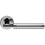 Loops Door Handle & Latch Pack Chrome & Satin Nickel Modern Screwless Round Rose 3