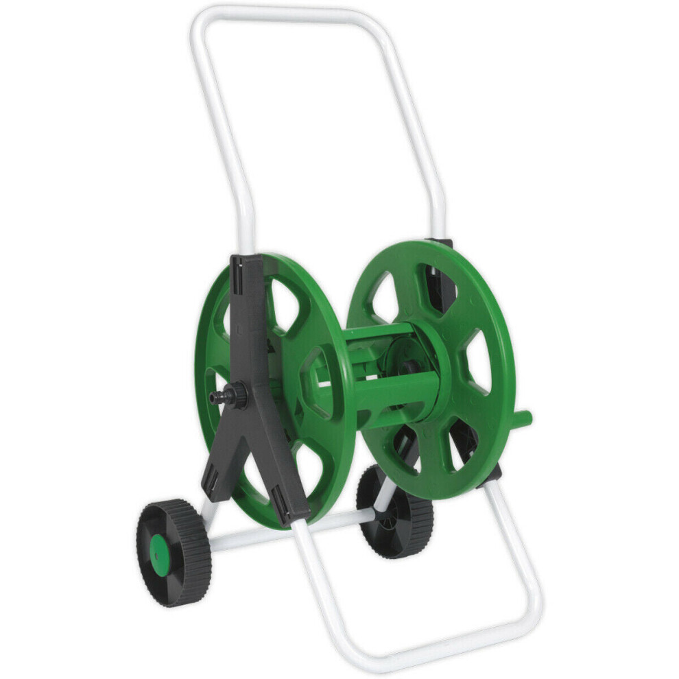 Garden Hose Trolley Extension - Tubular Steel Frame - Holds 60 Metres of Hose