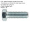 Loops 10 PACK HT Setscrew - M16 x 50mm - Grade 8.8 Zinc - Fully Threaded - DIN 933 2