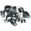 Loops 60 Piece Rubber Lined P-Clip Assortment - Zinc Plated - Pipe Hose Cable Clip 4