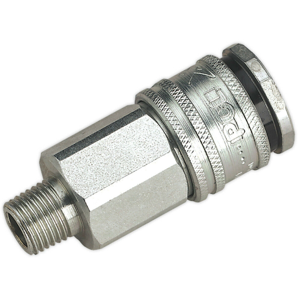 1/4" Bspt Male Coupling Body - 100 Psi Free Airflow Rate - Hardened Steel 5056524238981