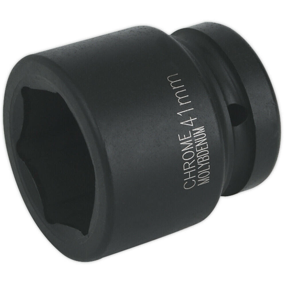 Loops 41Mm Forged Impact Socket - 1 Inch Sq Drive - Chromoly Impact Wrench Socket