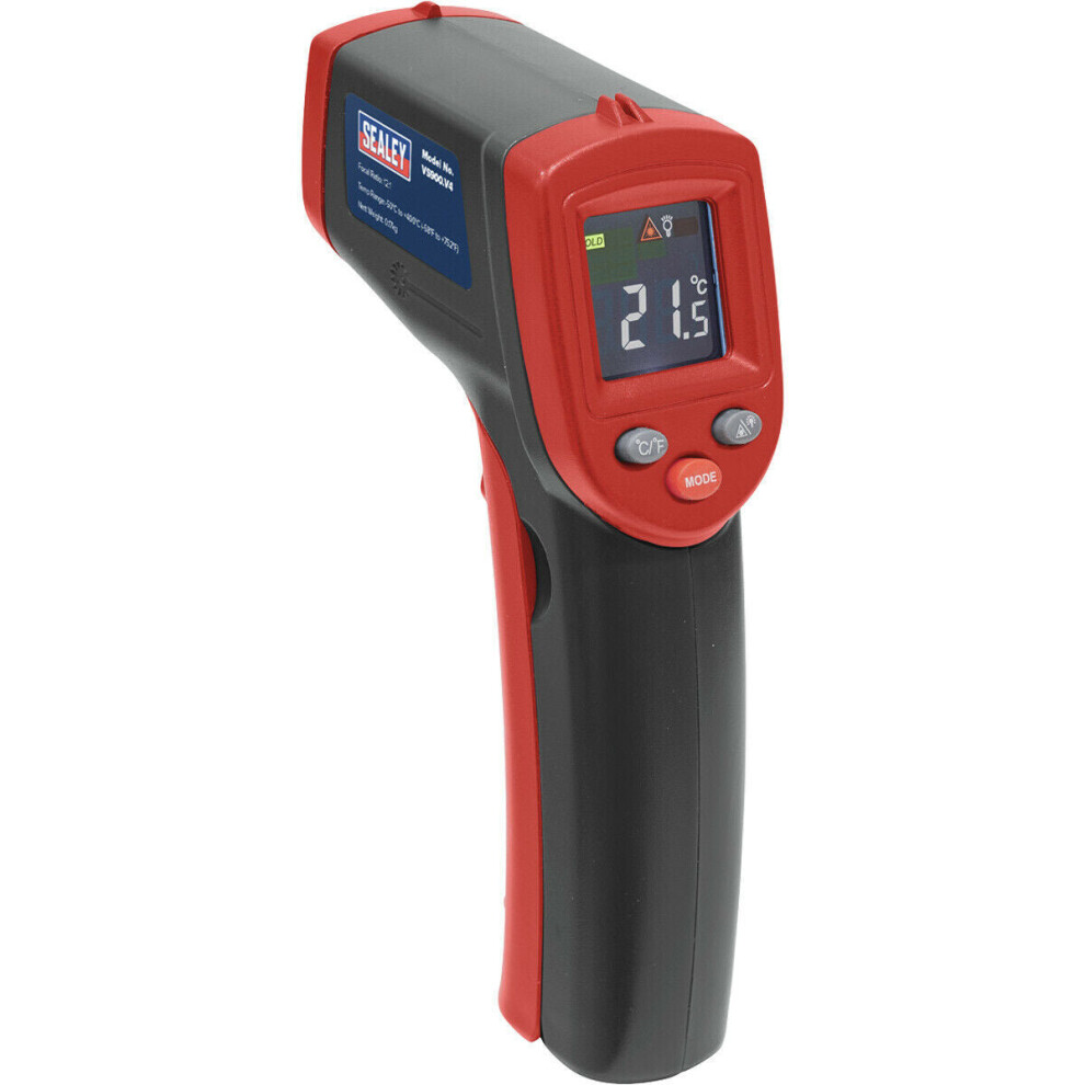 Infrared Laser Digital Thermometer - 400Ã Max Temperature - Battery Powered