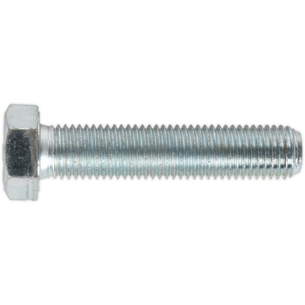 10 Pack Ht Setscrew - M16 X 75Mm - Grade 8.8 Zinc - Fully Threaded - Din 933 5056581925114