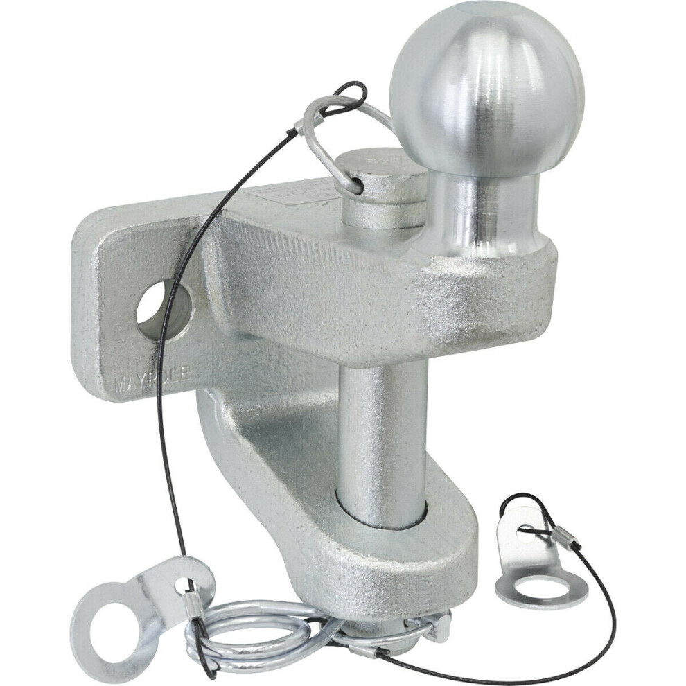 50Mm Forged Tow Ball With Pin Coupling - 3.5 Tonne Max Capacity - 25Mm Pin 5056581931689
