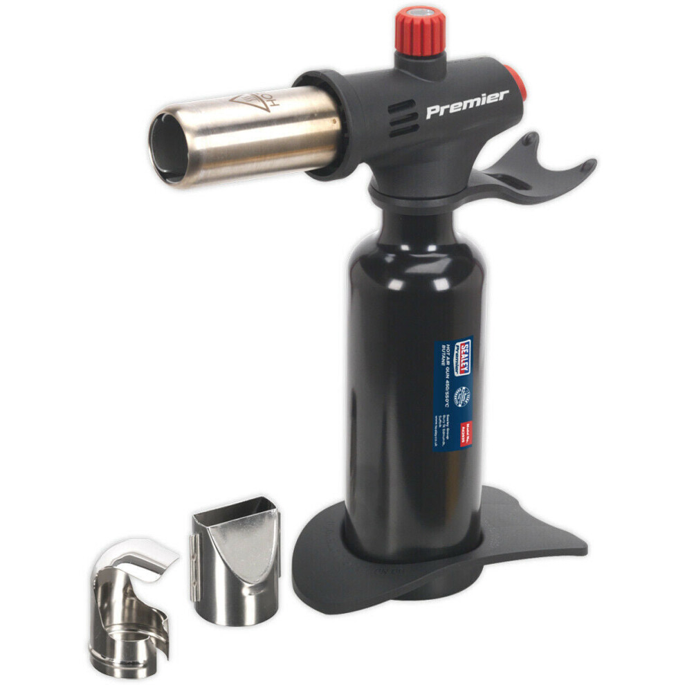 Butane Hot Air / Heat Gun & Hands Free Stand - Adjustable FLAME FREE Paint Strip