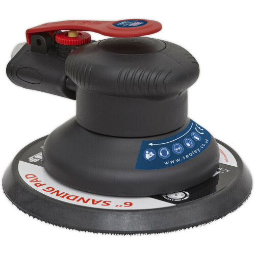 Loops PRO 150mm AIR Palm Sander 5mm Orbital - 1/4" BSP Variable Speed Hook & Loop Pad 2