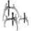 Loops 3 Piece Triple Legged Gear Puller - Reversible - Swivel Thrust Plates - Hex Head 3