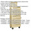 Loops Retro 10 Drawer Topchest Mid Box & Rollcab Bundle - Locking - BB Slides - Cream 2