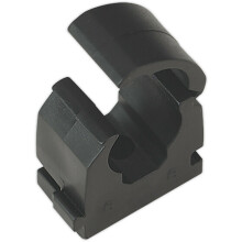 20 PACK - 15mm Pipe / Cable Wall Clips - Nylon Tube Round Conduit Cleat Holder