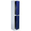 Loops 2 Door Single Locker - 380 x 450 x 1850mm - Ventilated Locking Doors - Flat Pack 3