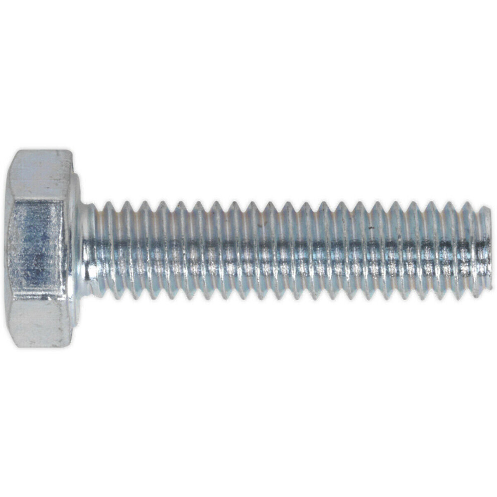 Loops 50 Pack Ht Setscrew - M4 X 10Mm - Grade 8.8 Zinc - Fully Threaded - Din 933
