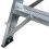 Loops 1.5m Heavy Duty Double Sided Fixed Step Ladders Safety Handrail & Wide Platform 3