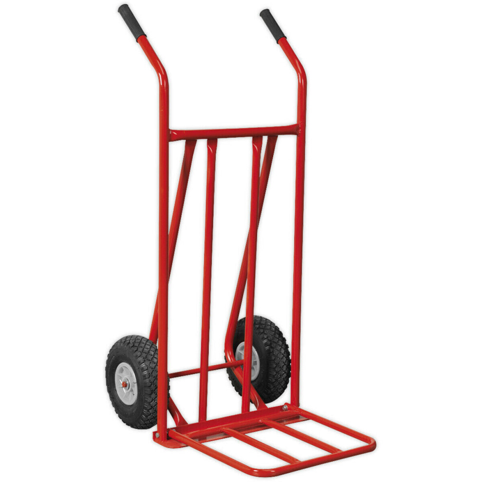 Loops 150Kg Folding Sack Truck With Pneumatic Tyres - Tubular Steel Construction