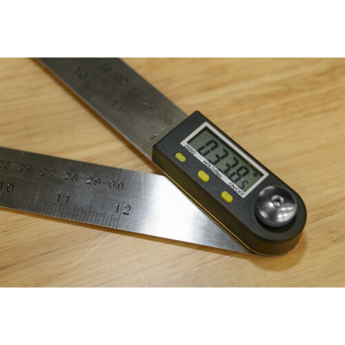 Loops 300mm Digital Angle Rule - Digital Display - Metric & Imperial - Angle Finder 2