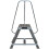 Loops 1.5m Heavy Duty Double Sided Fixed Step Ladders Safety Handrail & Wide Platform 4