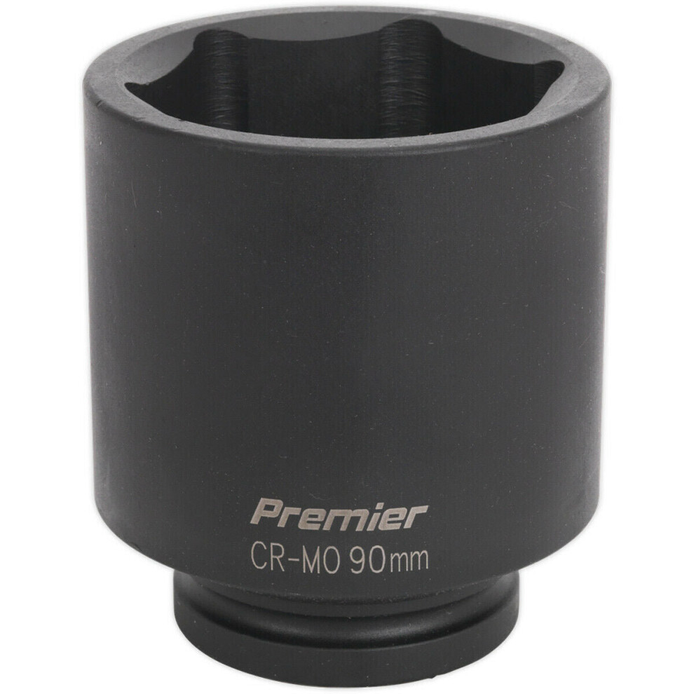 90mm Forged Deep Impact Socket - 1 Inch Sq Drive - Chromoly Wrench Socket