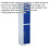 Loops 2 Door Single Locker - 380 x 450 x 1850mm - Ventilated Locking Doors - Flat Pack 2