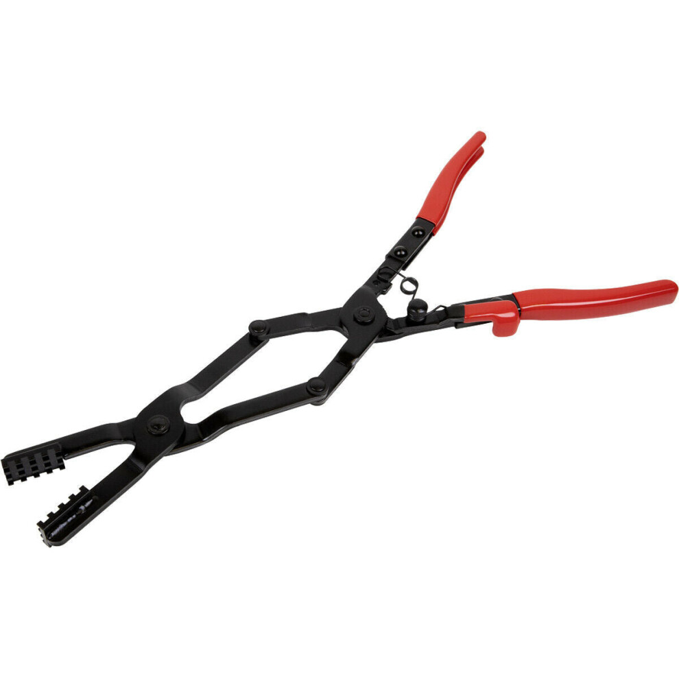 430Mm Hose Clamp Pliers - Double-Jointed - Spring Loaded - 65Mm Jaw Capacity 5056581939982