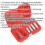 Loops 18 Piece Bolt Stud & Screw Extractor Set - Chromoly Steel - Storage Case 2