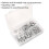Loops 200 PACK Assorted Splined Threaded Insert Rivet Nuts - M4 to M8 Metric Bits 2