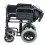 Loops Deluxe Attendant Propelled Steel Wheelchair - Compact Foldable Design - Hammered 3