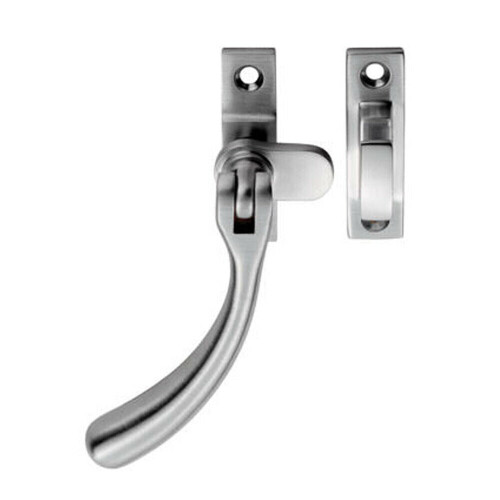 Loops Bulb Ended Casement Window Fastener 98mm Handle 45mm Centres Satin Chrome 1