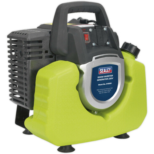 Loops 1000W Inverter Generator - 2-Stroke Engine - 3.5 Litre Fuel Tank - 230V Socket